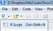 Nuevo script de R